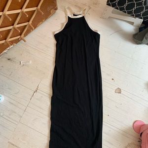 Halter neck black dress